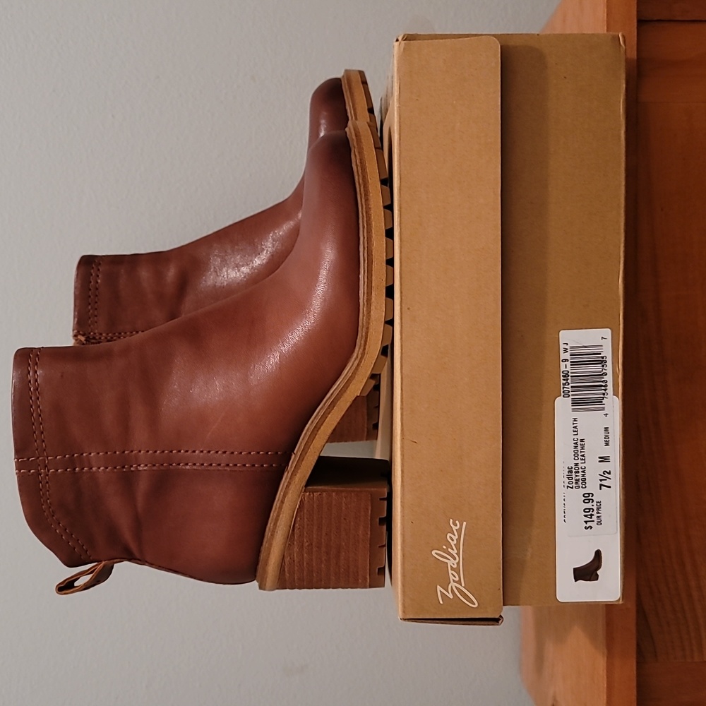 Zodiac Leather Booties